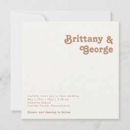 Invitation Retro Beach | Mariage photo Ivory Square