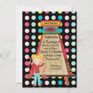 Invitation Retro, Bright et Polka Dot Arcade