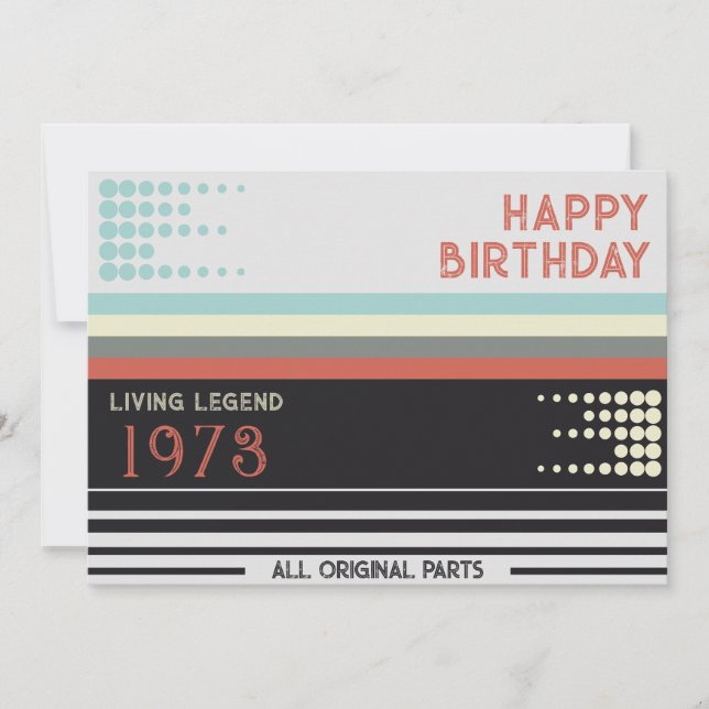 Invitation Retro Cassete Joyeux anniversaire (Devant)