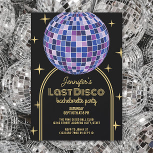 Invitation Retro Dernier Disco Space Rodeo Bachelorette Party