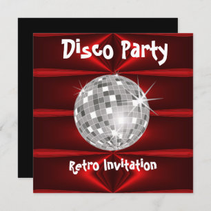 Invitation Retro Disco Party