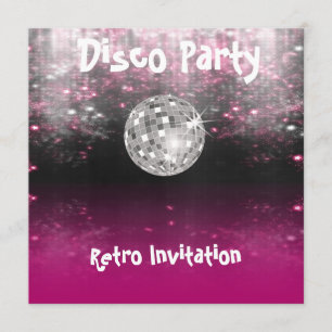 Invitation Retro Disco Party