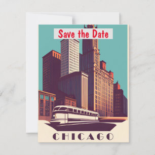 Invitation Rétro du Tramway de la Ville de Chicago