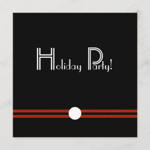 Invitation rétro en noir et blanc