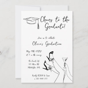 Invitation Retro Fancy Graduation Party