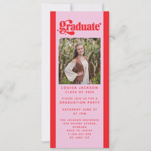 Invitation Retro Graduation Party Digital Evite