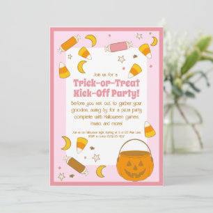Invitation Retro Halloween Costume Party ou tronc ou traiter 