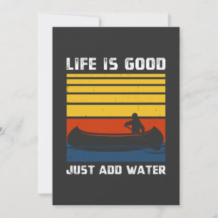 Invitation Rétro I Need A Good Paddling Kayaking Kayaker