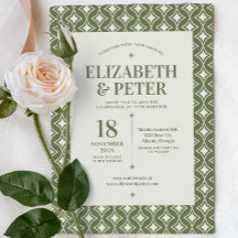 Rétro les années 70 Mariage vert Super