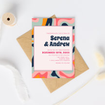 Retro les années 70 Pastel Rose Super Abstrait