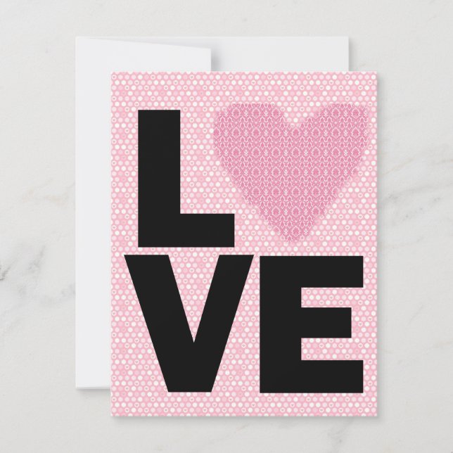 Invitation Retro Love Valentines fête de la fête (Devant)