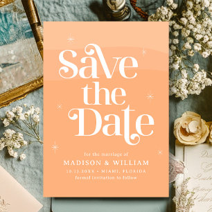 Invitation Retro Mariage à la pêche Enregistrer la date