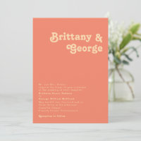Rétro moderne | Coral Mariage traditionnel
