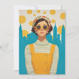 Invitation Retro New York Sunshine