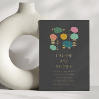 Retro Noir atomique du milieu du siècle moderne Ma