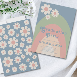 Invitation Retro Pastel Graduation Party