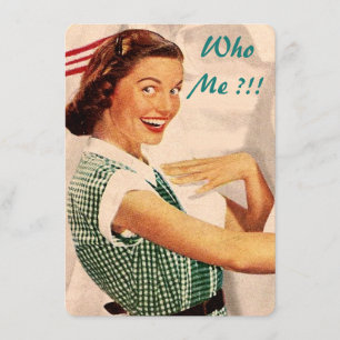 Invitation Rétro personnalisé soit ma demoiselle