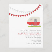 Retro Red Trailer Dîner de répétition Mariage