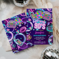 Retro Retour aux années 90 Neon Disco 30e annivers