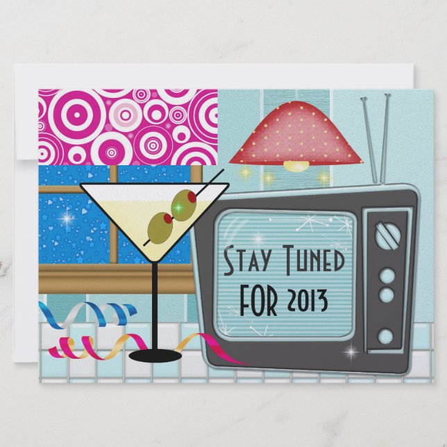 Invitation Retro Rockin' du Nouvel An - SRF (Devant)