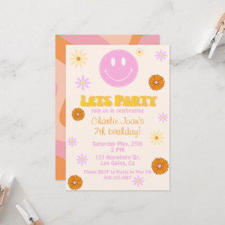 Invitation Retro Smiley