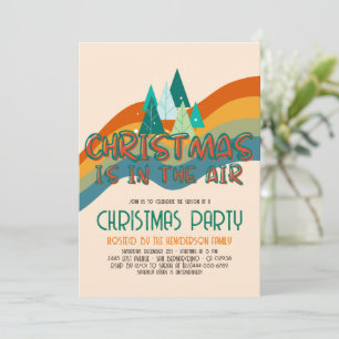 Invitation Retro Super Noël Budget vacances