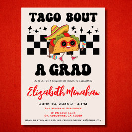 Invitation Retro Taco Bout A Grad Fiesta Grad Diplôme