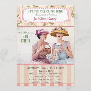 Invitation Retro Tea Party