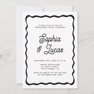 Invitation Retro Typographie