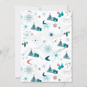 Invitation Retro Un Noël Go-Go