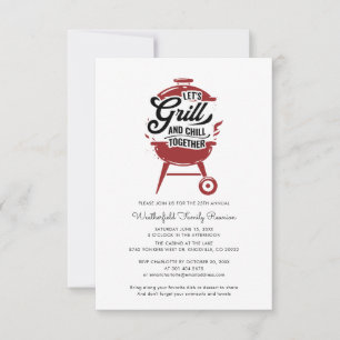 Invitation Retrouvailles familiales annuelles BBQ Summer Part