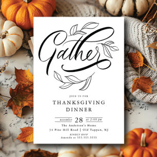 Invitation Retrouvez Thankesgiving Dinner