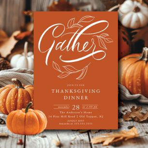 Invitation Retrouvez Thankesgiving Dinner