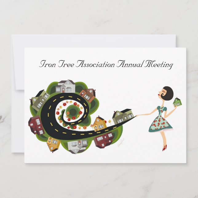 Invitation Réunion annuelle de l'Association. (Devant)