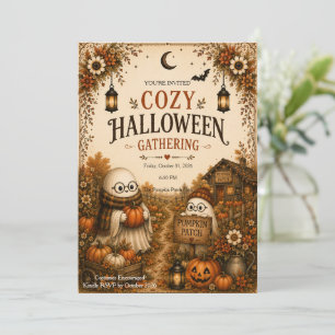 Invitation Réunion cosy d'Halloween