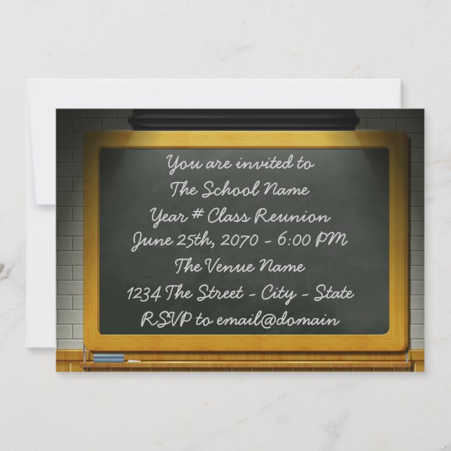 Invitation Réunion de classe (Devant)
