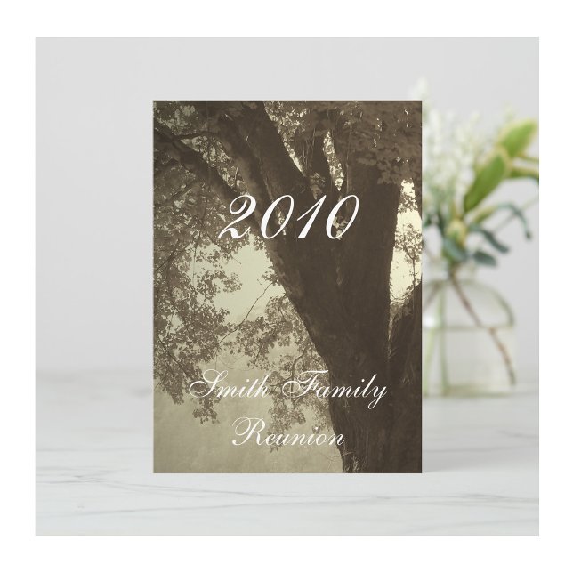 Invitation Réunion de famille..Antique Sepia Tone (Créateur téléchargé)