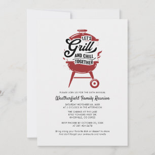 Invitation Réunion de famille BBQ annuel Fête d'été Grillons