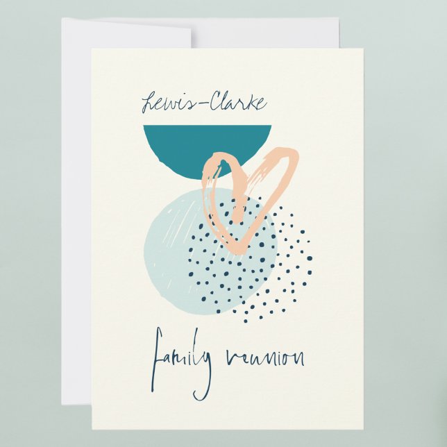 Invitation Réunion de famille Boho moderne (Créateur téléchargé)