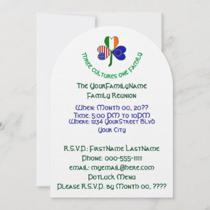 Invitation Réunion de famille de l'Union européenne irlandais