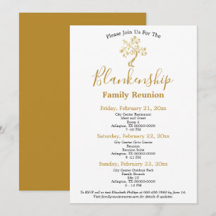 Invitation Réunion de famille pendant 3 jours sous l'arbre do