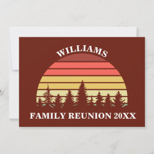 Invitation Réunion de famille rouge Fête personnalisée Couche