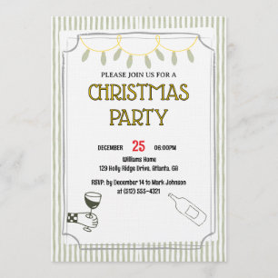 Invitation Réunion de vacances cosy / Célébration festive de