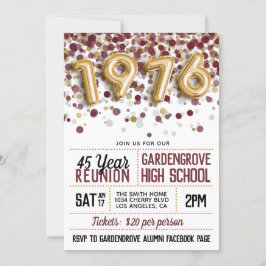 Invitation Réunion du collège 1976