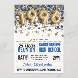 Invitation Réunion du lycée de 1996