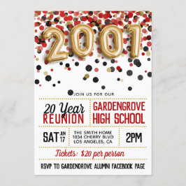 Invitation Réunion du lycée de 2001