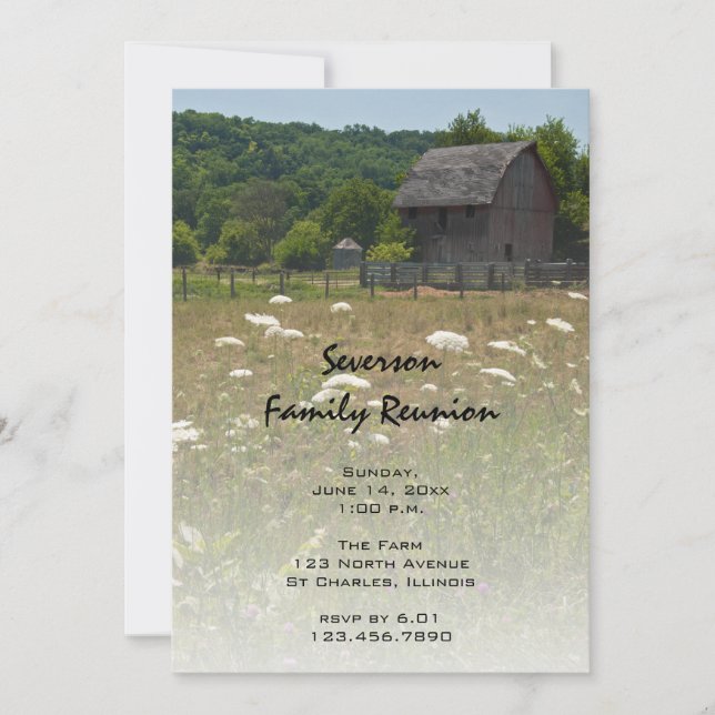 Invitation Réunion familiale de la famille de la famille de l (Devant)