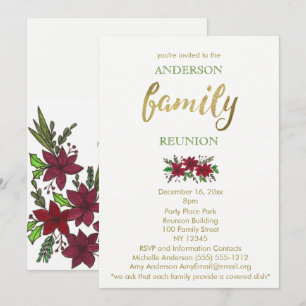 Invitation Réunion famille vacances