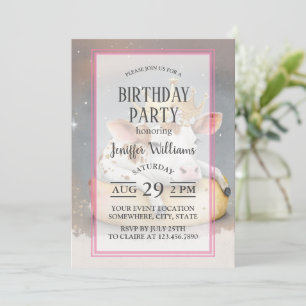 Invitation Rêve de vache royale sur un trône de fromage      