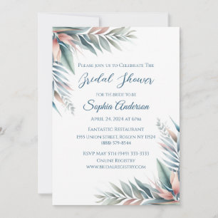 Invitation Rêve tropical aquarelle - Fête des mariées -